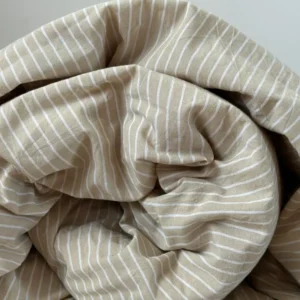 Постельное белье бежевая полоса