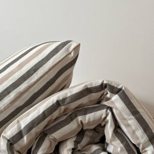 Постельное белье капучино широкая полоса