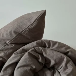 Постельное белье коричневый меланж