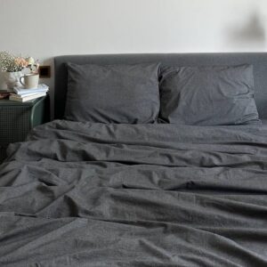 Постельное белье графит меланж