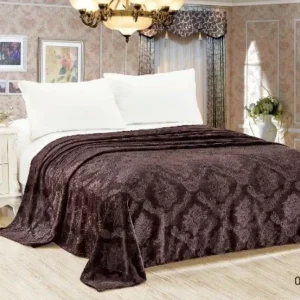 Плед шик коричневый