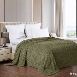 Плед жаккард грин